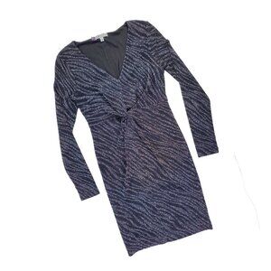 Jennifer Lopez Sparkle Zebra Dress size Small